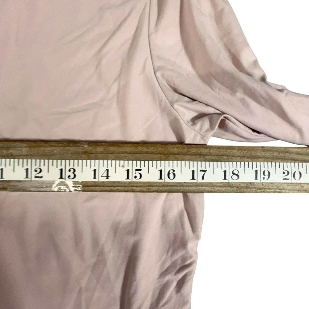 Wild Fable Womens Long Sleeve Turtleneck Top Blouse Tan light pink‎ large NEW